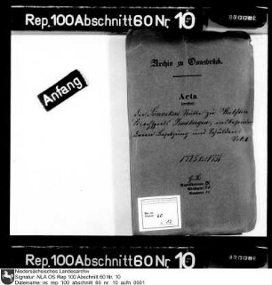 Besetzung und Schulden der Sönnekers Stätte zu Wulften im Kirchspiel Badbergen