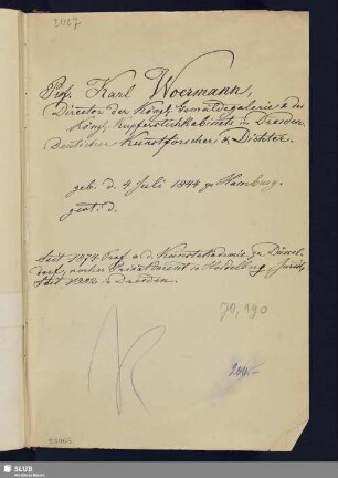 190-195. Woermann, Karl