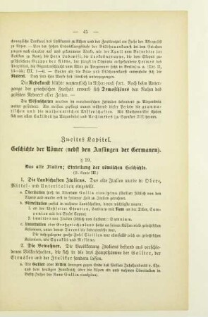 Zweites Kapitel. Geschichte der Römer (nebst den Anfängen der Germanen)
