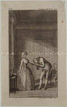 Illustration zu Samuel Richardsons Briefroman "Clarissa" - Blatt 7 (von 24)
