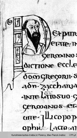 Hieronymus-Schriften : Historisierte Initiale P: Paulus