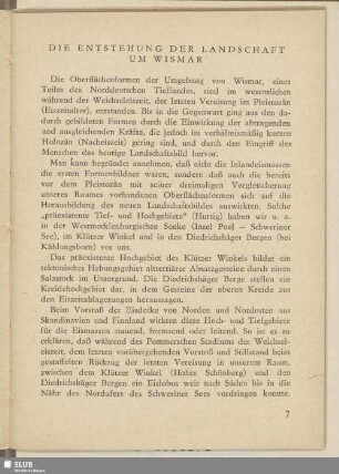 Die Entstehung der Landschaft um Wismar