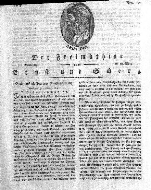 Nro. 62, Donnerstag, den 28. März 1805