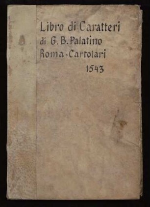 G. B. Palatino, Libro di Caratteri