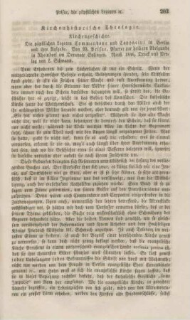 203-213 Kirchenhistorische Theologie