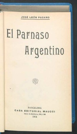 El parnaso argentino