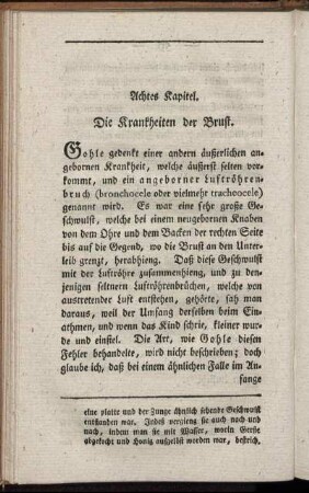 Achtes Kapitel. Die Krankheiten der Brust.