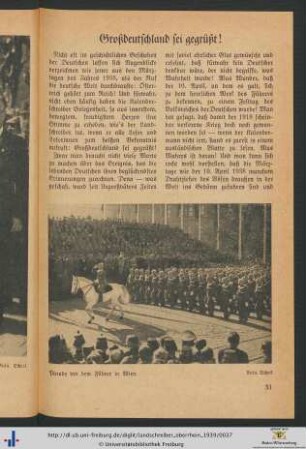 Großdeutschland sei gegrüßt!