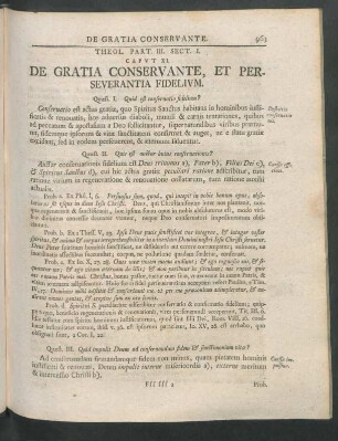 Caput XI. De Gratia Conservante, Et Perseverantia Fidelium