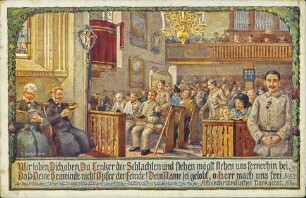 Wir loben Dich, oben, Du Lenker der Schlachten [...]