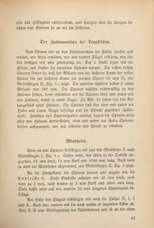 Der Zusammenbau der Tragflächen.