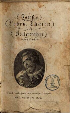 Faust's Leben, Thaten und Höllenfahrt : in fünf Büchern