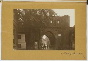 Neumarkttor, Jüterbog: Ansicht (aus: Skizzen- und Fotoalbum 17)