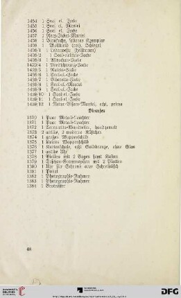 Diverses (Nr. 1370-1384)