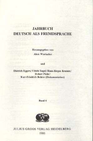 Die Partikeln der deutschen Sprache, Harald Weydt (Hrsg.), Berlin, New York, de Gruyter, 1979, 545 S.