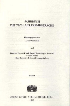 Die Partikeln der deutschen Sprache, Harald Weydt (Hrsg.), Berlin, New York, de Gruyter, 1979, 545 S.