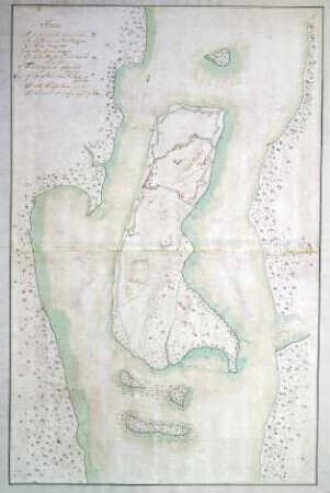 WHK 28 Nordamerikanische Kriege von 1775-1782: Plan der Lager der Engländer auf der Ile aux Noix