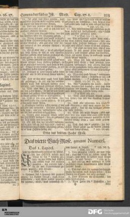 Das vierte Buch Mose. genannt Numeri.