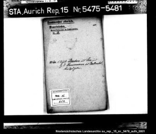 Hausierkonzessionen und -gesuche: August Borchers und Heinrich D. Hemmermann aus Leer, Karusell-Unternehmer