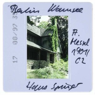 Berlin, Haus Springer,Berlin, Am großen Wannsee
