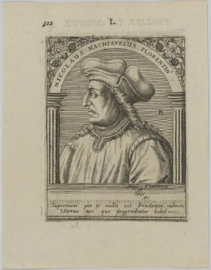 Bildnis des Nicolaus Machiavelus Florentinus