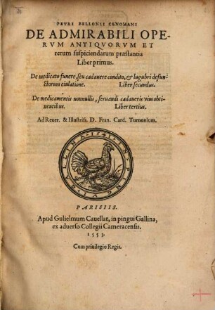 De admirabili Operum Antiquorum ... praestantia