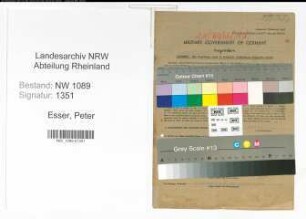 Entnazifizierung Peter Esser , geb. 05.12.1890 ()
