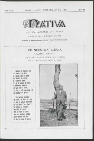 8.1931=Nr. 86: Nativa, 8.1931=Nr. 86