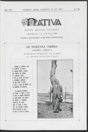 8.1931=Nr. 86: Nativa, 8.1931=Nr. 86
