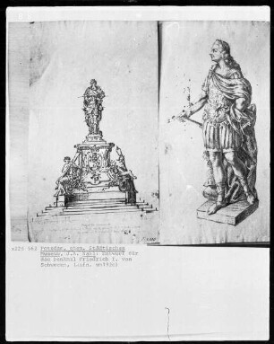 Entwurf für das Denkmal Friedrich I. von Schweden