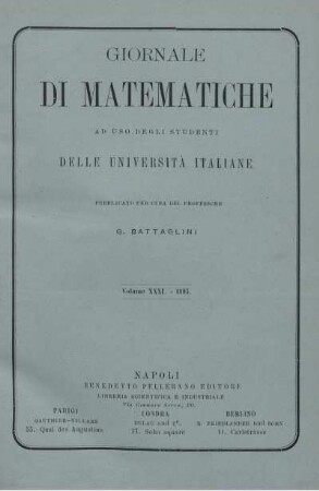 Volume XXXI. - 1893.