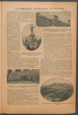 La embajada argentina en Bolivia
