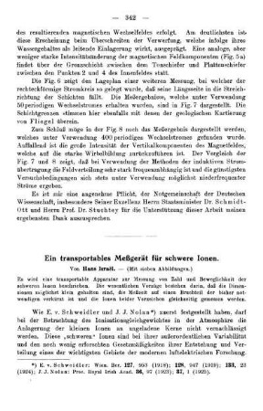 Ein transportables Meßgerät für schwere Ionen