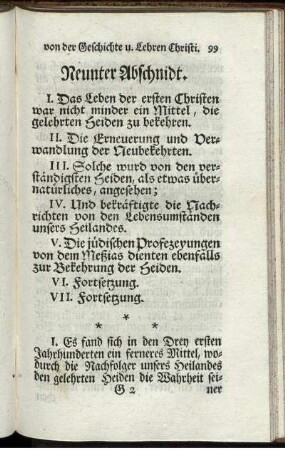 Neunter Abschnidt.