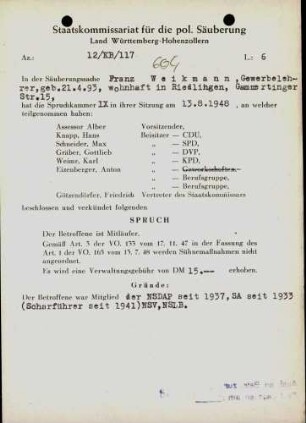 Weikmann, Franz