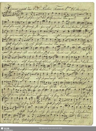 [Solo and coro:] Tenore 1.mo