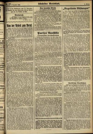 Zweite Ausgabe vom Samstag, den 02. Dezember 1933.