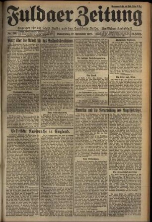 Ausgabe vom Donnerstag, den 10. November 1927.