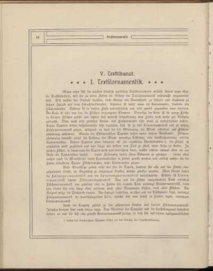 V. Textilkunst.