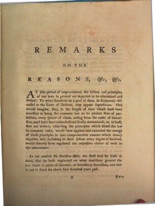 Remarks on the Laws of Descent