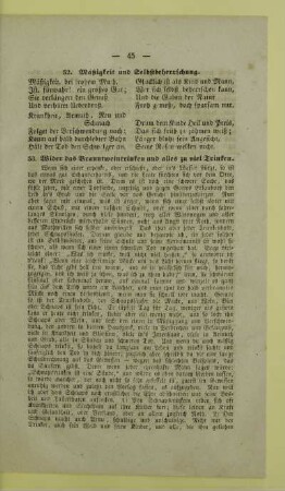 52. Mäßigkeit und Selbstbeherrschung