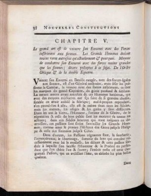 Chapitre V. Le grand art est de vaincre son Ennemi avec des Forces inférieures aux siennes.[...]