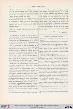 Notizie ed osservazioni