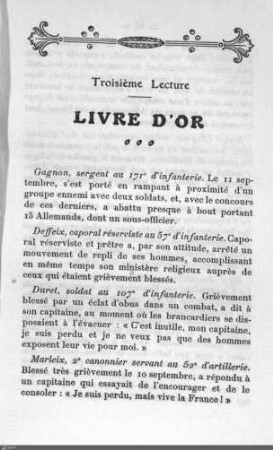 Troisième lecture