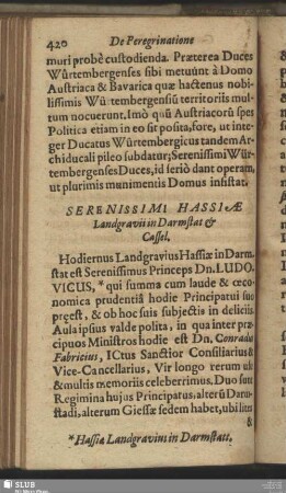 Serenissimi Hassiae Landgravii in Darmstat & Cassel