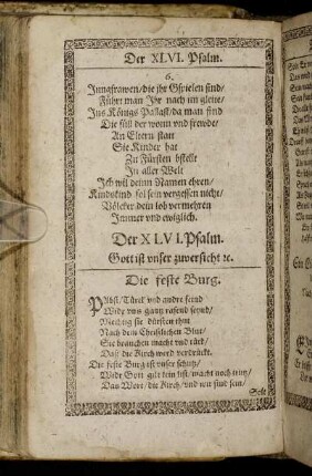 Der XLVI. Psalm. - Der L. Psalm.