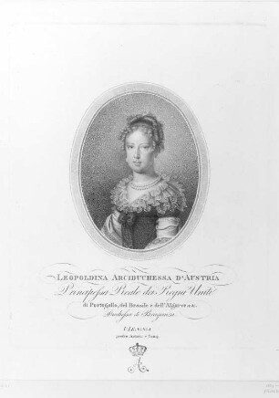 Bildnis Leopoldina (von Österreich), Kaiserin von Brasilien