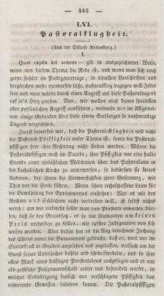 445-456 Pastoralklugheit : I.
