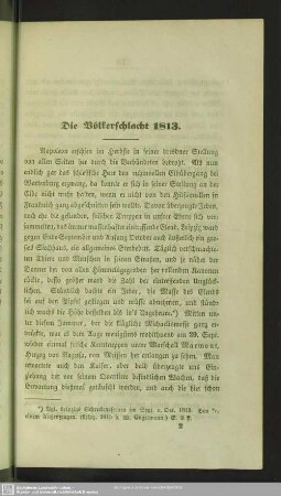 Die Völkerschlacht 1813