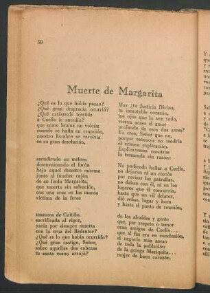 Muerte de Margarita